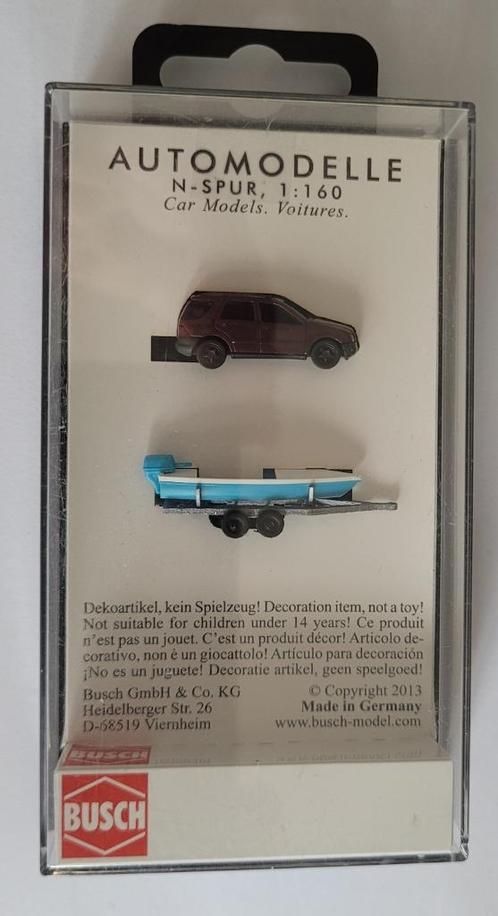 N-spoor nieuw Mercedes M+boot op aanhanger, Hobby en Vrije tijd, Modeltreinen | N-Spoor, Nieuw, Overige typen, Overige merken