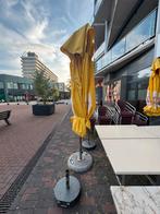 2 Lipton terras parasol + voet, Ophalen, Zo goed als nieuw