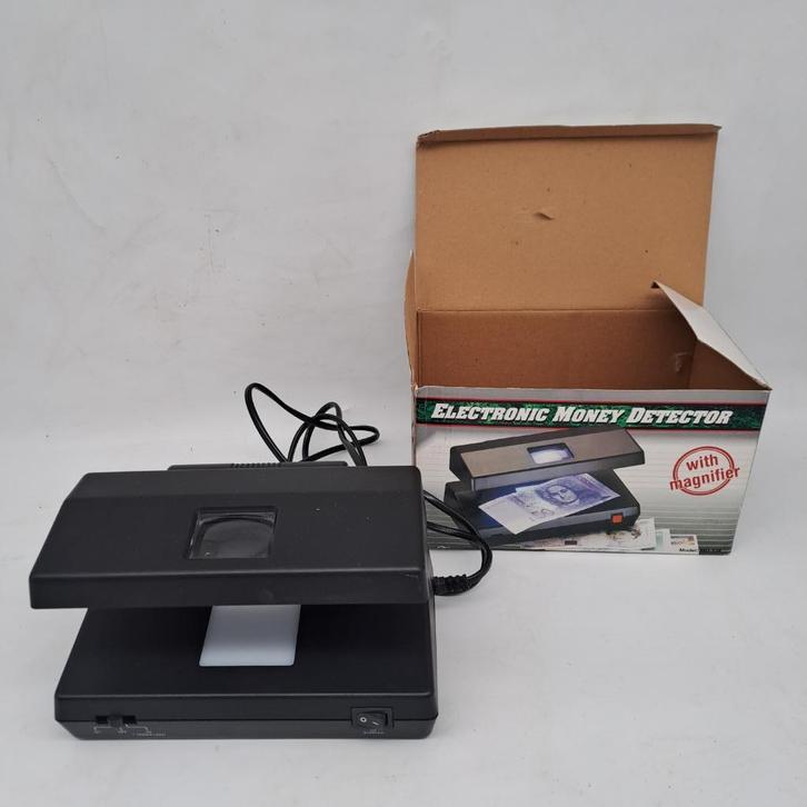 Elektronische geld detector met UV-lamp en vergrootglas, Postzegels en Munten, Munten en Bankbiljetten | Toebehoren, Ophalen of Verzenden