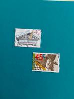 Nvph 1184-1185  Vondel en Steen  ( gestempeld), Postzegels en Munten, Postzegels | Nederland, Ophalen of Verzenden