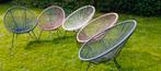 Set van 5 draad /tuin stoelen. €10 p.st., Ophalen, Zo goed als nieuw