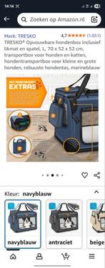 Honden Tas nieuw, Dieren en Toebehoren, Ophalen of Verzenden, Nieuw