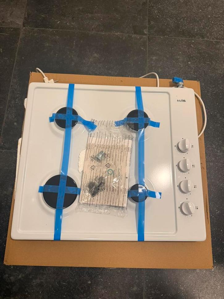 vrijstaande gaskookplaat 58cm, Witgoed en Apparatuur, Kookplaten, Zo goed als nieuw, Vrijstaand, Gas, 4 kookzones, Ophalen of Verzenden