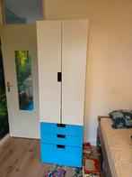 Ikea Stuva kleding Kast wit Blauw, Ophalen, Overige materialen, Gebruikt, 50 tot 100 cm