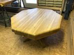 Achthoekige eiken salontafel met lades, Overige vormen, 50 tot 100 cm, Minder dan 50 cm, Eikenhout