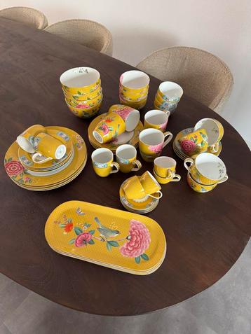 Set van Pip Studio Blushing Birds geel – limited edition - beschikbaar voor biedingen