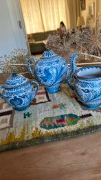 Oude Spaanse Grenada Granada theepot roomstel, Ophalen of Verzenden