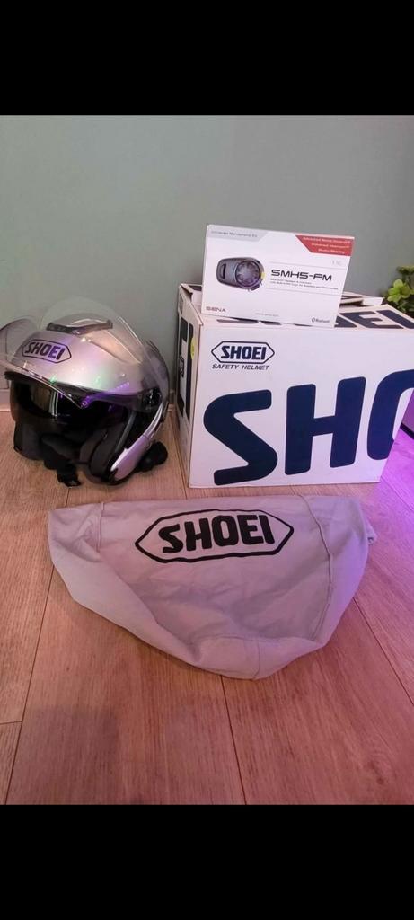SHOEI MOTOR HELM + INTERCOM, Motoren, Kleding | Motorhelmen, Dames, Heren, Integraalhelm, S, Shoei, Nieuw zonder kaartje, Ophalen of Verzenden