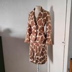 MOSCHINO ,colbert met bijpassende rok, linnen jasje,mt.38, Maat 38/40 (M), Kostuum of Pak, Bruin, Zo goed als nieuw