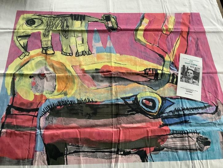 KUNST Zeefdruk Geert Vrijdag-vertellingen aan kinds kinderen, Antiek en Kunst, Kunst | Litho's en Zeefdrukken, Ophalen of Verzenden