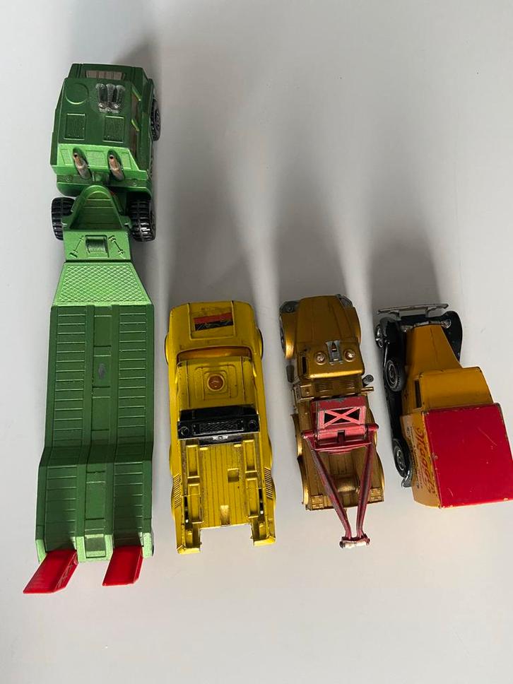 Vintage Speelgoed Auto's - Set van 4, Kinderen en Baby's, Speelgoed | Overig, Gebruikt, Jongen of Meisje, Ophalen of Verzenden