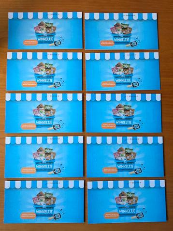 AH / Albert heijn mini's / winkeltje 10 ongeopende kaarten beschikbaar voor biedingen