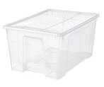 Ikea SAMLA Bak met deksel, transparant, 57x39x28 cm/45 l, Doe-het-zelf en Verbouw, Kratten en Dozen, 40 tot 60 cm, Ophalen of Verzenden
