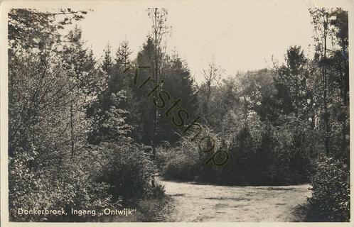 Donkerbroek - Ingang Ontwijk [KRST005-3638, Verzamelen, Ansichtkaarten | Nederland, Gelopen, Friesland, 1920 tot 1940, Verzenden