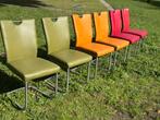 Te koop 6 eetkamerstoelen., Huis en Inrichting, Stoelen, Ophalen, Gebruikt, Overige kleuren, Leer