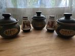Vintage Kruidenpotjes Set - Aardewerk, Ophalen of Verzenden