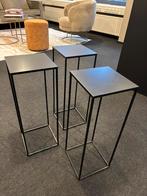 3 zwarte bijzettafels, Huis en Inrichting, Woonaccessoires | Zuilen en Pilaren, Ophalen of Verzenden, Zo goed als nieuw