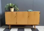 50 jaren Licht houten dressoir met 2 laden en 3 deuren, Ophalen, Gebruikt, 100 tot 150 cm, 1 of 2 laden