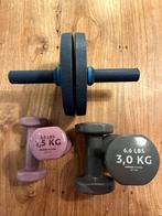 Gewichten en Buikspierwiel, Sport en Fitness, Fitnessmaterialen, Ophalen, Zo goed als nieuw, Dumbbell