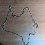 Ketting, koper met steentjes, vintage, Ophalen of Verzenden, Nieuw, Overige kleuren, Overige materialen