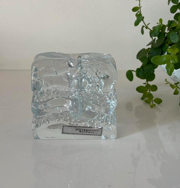 Kristallen solifleur vaas Ingrid Glashütte, Antiek en Kunst, Antiek | Glas en Kristal, Ophalen of Verzenden