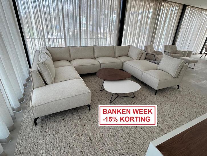Bank Lauren is onze bestseller onder de banken / hoekbanken., Huis en Inrichting, Banken | Bankstellen, Nieuw, Hoekbank, Vierpersoons of meer