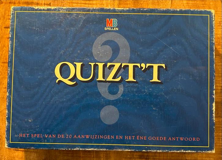 Quizt't Bordspel - MB Spellen, Hobby en Vrije tijd, Gezelschapsspellen | Bordspellen, Gebruikt, Een of twee spelers, Drie of vier spelers