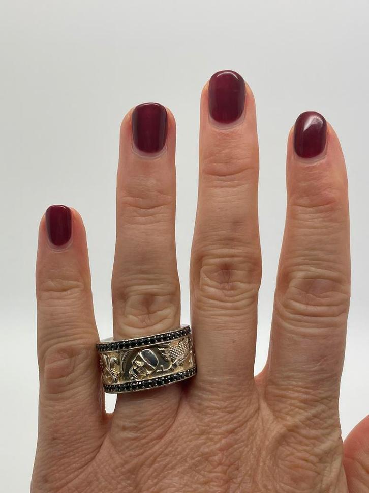Z545 Prachtige zilveren Thomas Sabo ring maat 19,5, Sieraden, Tassen en Uiterlijk, Ringen, Dame, 19 tot 20, Goud, Zilver, Ophalen of Verzenden