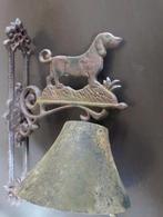 Gietijzeren deurbel hond, Antiek en Kunst, Ophalen of Verzenden