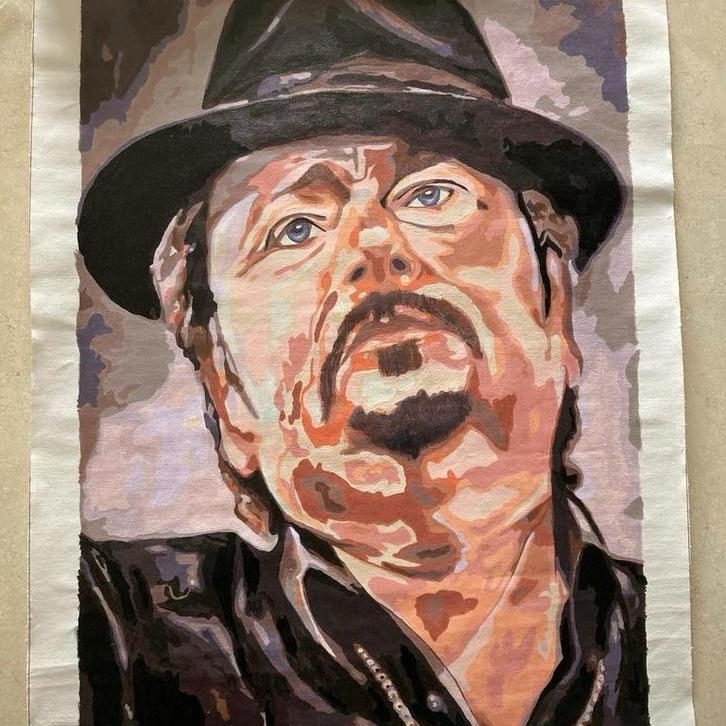 Schilderstuk André Hazes Senior, Antiek en Kunst, Kunst | Schilderijen | Modern, Ophalen of Verzenden