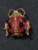 Vintage Broche - Lieveheersbeestje, Overige materialen, Minder dan 4 cm, Ophalen of Verzenden, Zo goed als nieuw