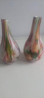 Fidrio vaasjes - set van 2, Huis en Inrichting, Overige kleuren, Ophalen of Verzenden, Minder dan 50 cm, Glas