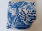 Antiek 18e eeuwse Delftse tegel - Bijbels onderwerp, Ophalen