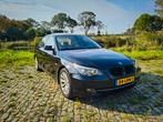 BMW 5-Serie 3.0 I 525 AUT 2009 Zwart, Auto's, Achterwielaandrijving, Navigatiesysteem, 2000 kg, 1505 kg