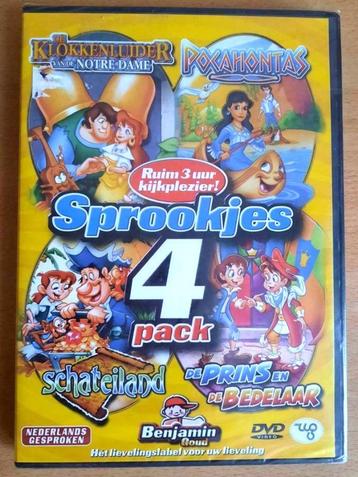 Sprookjes 4 Pack - kinder dvd - NL gesproken - Nieuw/Geseald beschikbaar voor biedingen