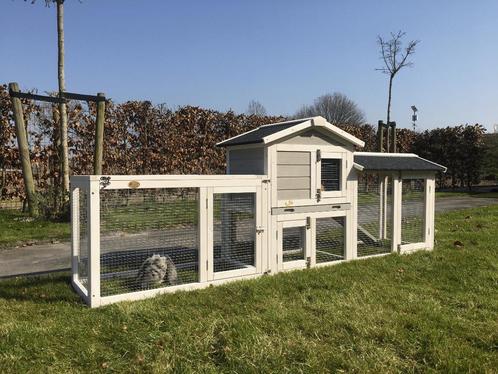 Konijnenhok Avoriaz + dubbele ren nieuw te koop, Dieren en Toebehoren, Knaagdieren en Konijnen | Hokken en Kooien, Nieuw, Hok
