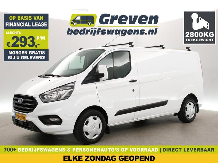 Ford Transit Custom 340 2.0 TDCI 170PK L2H1 | 2800KG Trekgew, Auto's, Bestelauto's, Bedrijf, Te koop, ABS, Airbags, Airconditioning