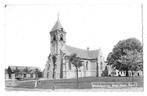AK Noordgouwe - Ned. Herv. Kerk, Panorama, Verzamelen, Ansichtkaarten | Nederland, 1940 tot 1960, Zeeland, Ongelopen, Verzenden