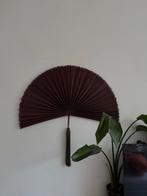Grote Donkerbruine Bamboo Waaier - Bohemian Stijl, Huis en Inrichting, Ophalen of Verzenden, Nieuw