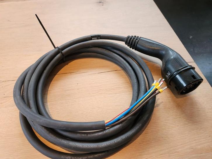 Type 2 Laadkabel - 3 Fase - 5 Meter, Auto diversen, Laadpalen, Nieuw, Laadkabel, Ophalen of Verzenden