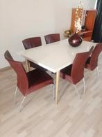6 stuks eetkamerstoel, Huis en Inrichting, Stoelen, Ophalen of Verzenden, Metaal, Vijf, Zes of meer stoelen