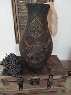 Mooie stoere sobere vaas(handmade), Overige kleuren, Nieuw, Ophalen of Verzenden, Glas