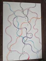 Abstracte tekening - Genietende Golfen, Ophalen of Verzenden