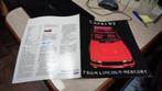 USA Folder  MERCURY  CAPRI  1982, Verzenden, Zo goed als nieuw, Overige merken