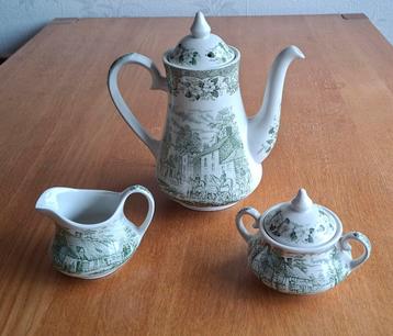 Vintage Engels aardewerk servies - Old Inns Series beschikbaar voor biedingen