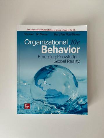 Organizational Behavior 10th edition beschikbaar voor biedingen