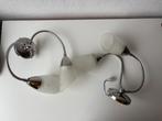 2 wandlampen, Huis en Inrichting, Lampen | Wandlampen, Ophalen of Verzenden, Gebruikt, Glas