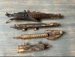 Antieke Indonesische Blowpipe van Bone 77 cm, Antiek en Kunst, Ophalen of Verzenden