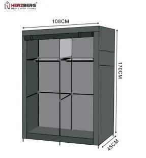 Nieuwe Opbergkast 170 x 108cm x 45cm zwart, Huis en Inrichting, Kasten | Kledingkasten, Nieuw, 150 tot 200 cm, 25 tot 50 cm, Ophalen of Verzenden