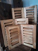 Dubbele louvre luiken 
40cm €39,50
50cm €43,50
60cm €49,, Huis en Inrichting, Woonaccessoires | Kamerschermen, Ophalen of Verzenden